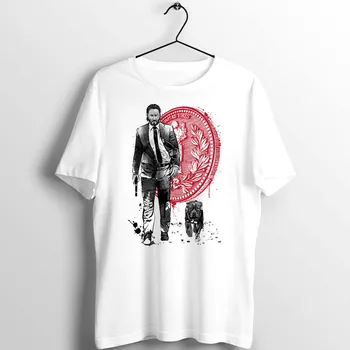 

Unisex T Shirt Men Women John Wick and Dog Watercolor Printed Art Artwork Tee custom basic men shirt clothing casual for summer
