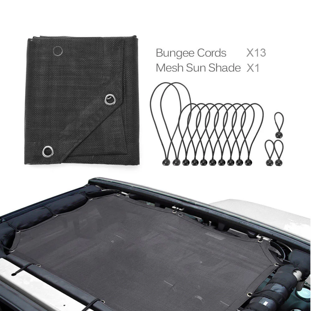 Sunshade верхняя крышка для 2007- 2-дверный Jeep Wrangler JK& JK неограниченное, паутина тени, oem-услуги, защита от УФ-лучей