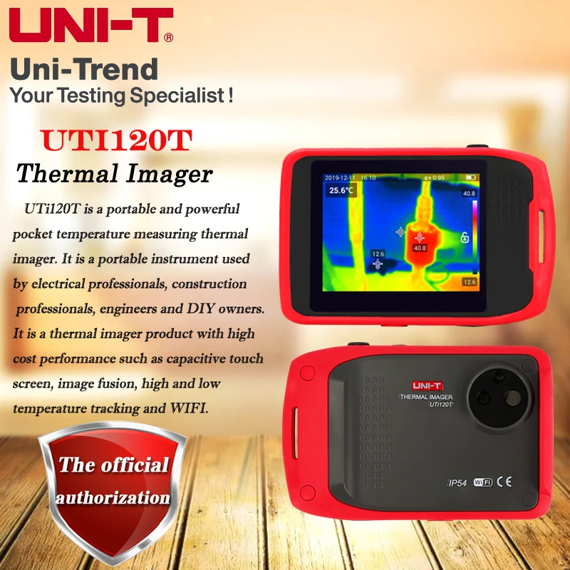 UNI-T UTi120T Pocket Touch Thermal Imager Motor/Circuit Board Temperature Screening Intelligent Detection Visual Thermometer |