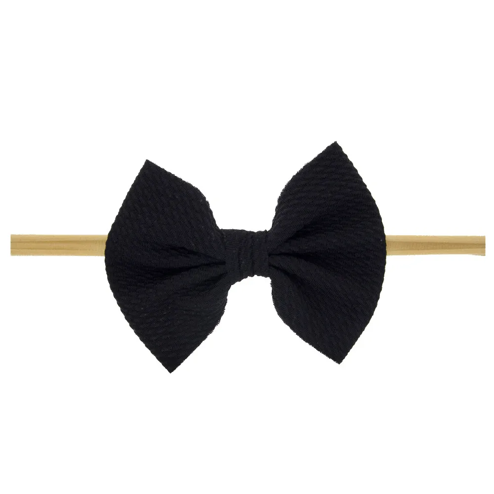 baby solid color Bowknot Headband Kids Girls Hair Accessories New Fashion Children