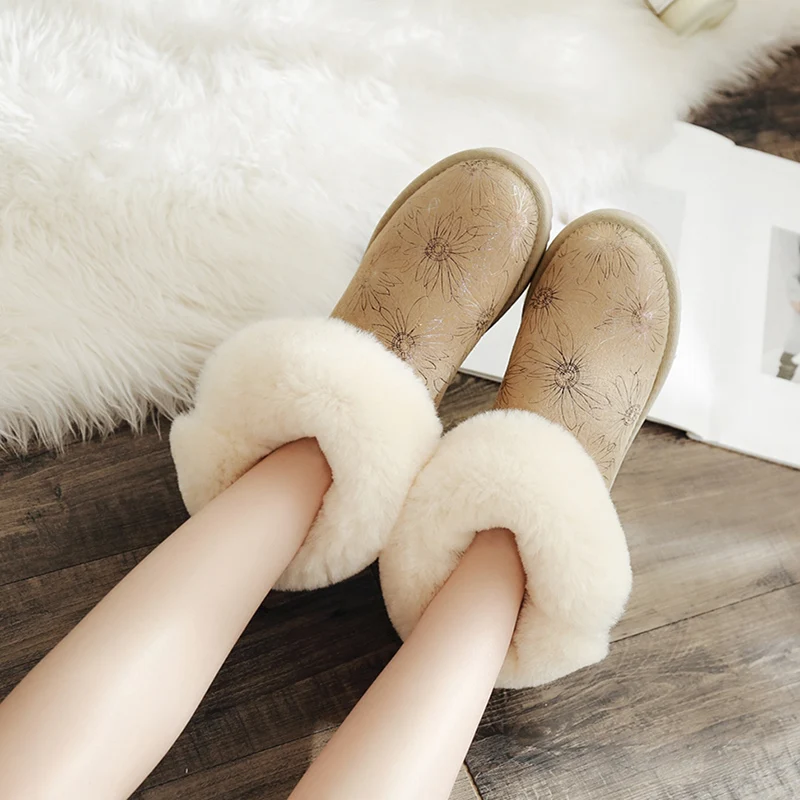 Г., зимние сапоги из натуральной овечьей кожи классические женские ботинки в австралийском стиле женская обувь теплые зимние сапоги