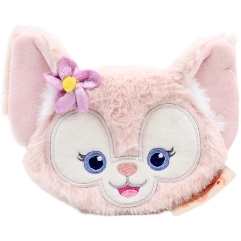 New Disney Anime Cartoon LinaBell Plush Zero Wallet Kawaii Mini Pink Fox Bag Christmas Gift 13*10cm
