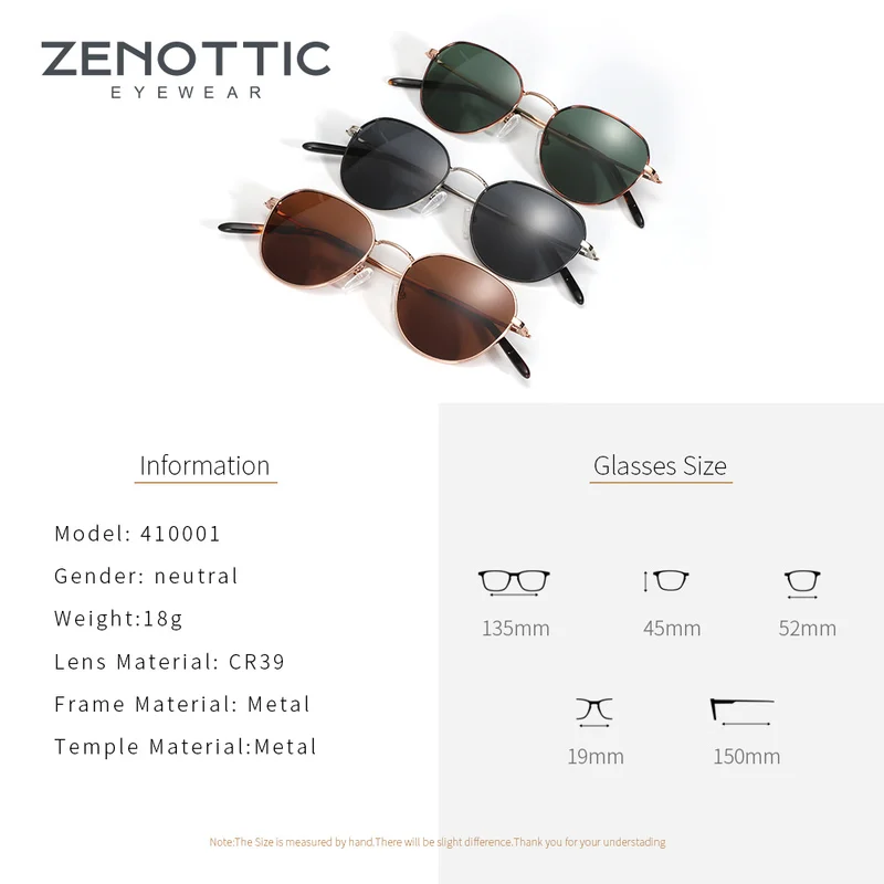 ZENOTTIC, мужские винтажные Поляризованные солнцезащитные очки из сплава, Классические поляризованные солнцезащитные очки с защитой от уф400 лучей, линзы для вождения