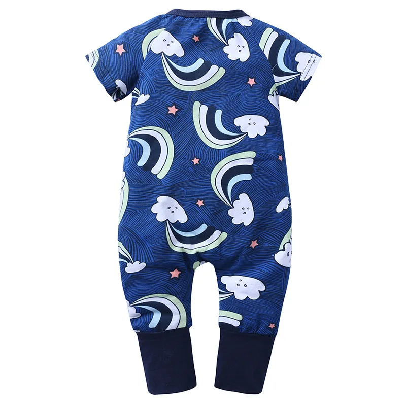 Baby Jumpsuit Cotton  NewBorn 2022 Baby Boys Girls Clothing Animal Summer Short Sleeved Rompers Infant Baby playsuit Toddler Pajamas Climbing Clothes bulk baby bodysuits	