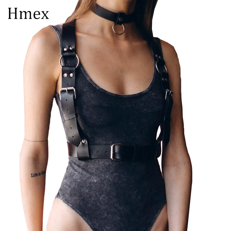 2021 New Fashion Wide Belts for Women Black PU Leather Belt Corset Designer Brand Female Sexy Chest Harness Suspender belt