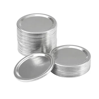 

12pcs Split-Type Leak-Proof Lids Cover Mason Jar Sealing Canning Storage Cap Secure Regular Mouth Sealing Mason Storage Cap