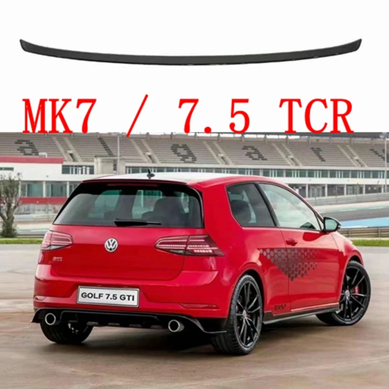 Labbro Dell'Ala Dello Spoiler Del Tetto Posteriore Stile Tcr Nero Lucido Adatto Per Vw Golf Mk7 Mk7.5 R-Line Standard E Gti 2013-2020
