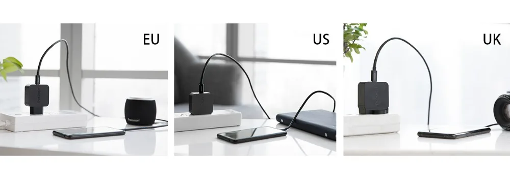 Tronsmart WCP01 PD зарядное устройство 18 Вт Быстрая зарядка 3,0 мощность 3,0 usb type-C зарядное устройство для телефона iphone, huawei, xiaomi