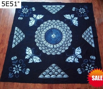 

Japanese Shibori Tie dye beautiful Hand Painting / Handmade Kanoko Square Table Cloth Many Uses / home decor