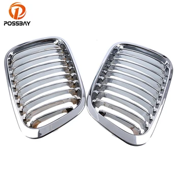 

POSSBAY Car Front Grille Kidney Grills for BMW 3-Series E46 Compact 316i/316ti/318i/318td 2001-2005 Pre-facelift Car Styling