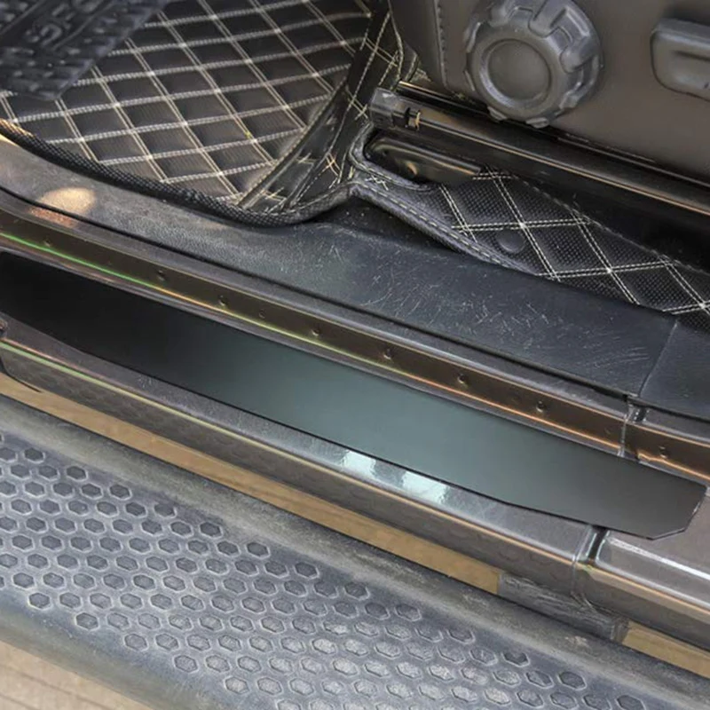 Для Jeep Wrangler JL 4 Накладка на порог, защита для входа, сотовая защита на порог, наклейки, отделка салона автомобиля, Acce