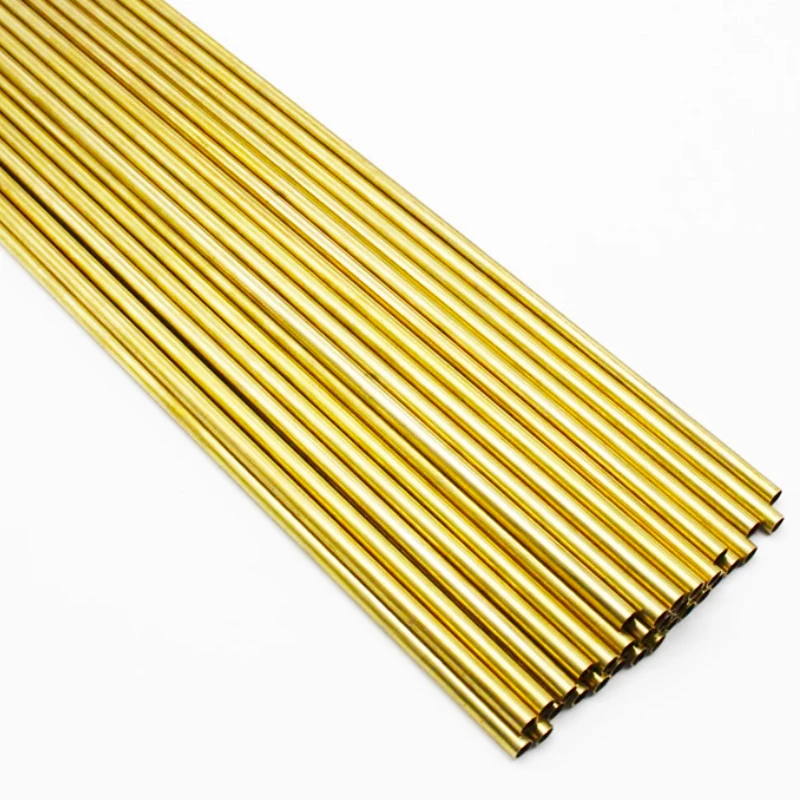 100PCS Brass Tubes Diameter 2mm/3mm/4mm/5mm/6mm Length 300mm Long 0.3mm Wall Brass Pipe Brass Tube Cutting Tool High Quality