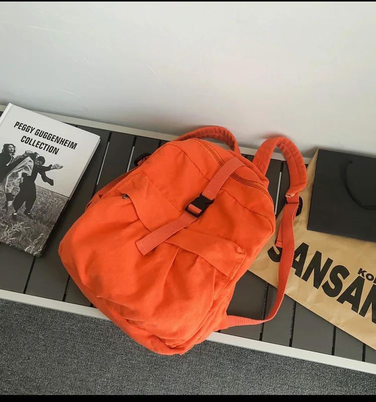 Waliicorners Canvas Shoulder Bag Women Backpack Large capacity School Bags For Teenagers Girls Top-handle Book bag Daypack mochila 24 Hcd5c76c7e7fd4b51aa4c2b6c05112a80w