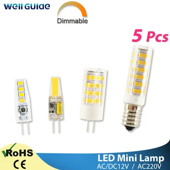 

LED G4 Light G9 COB Led Lamp No Flicker Dimmable Ceramic E14 Bulb SMD2835 AC220V DC12V 3W 6W 9W 10W 12W Replace Halogen G4 Lamp