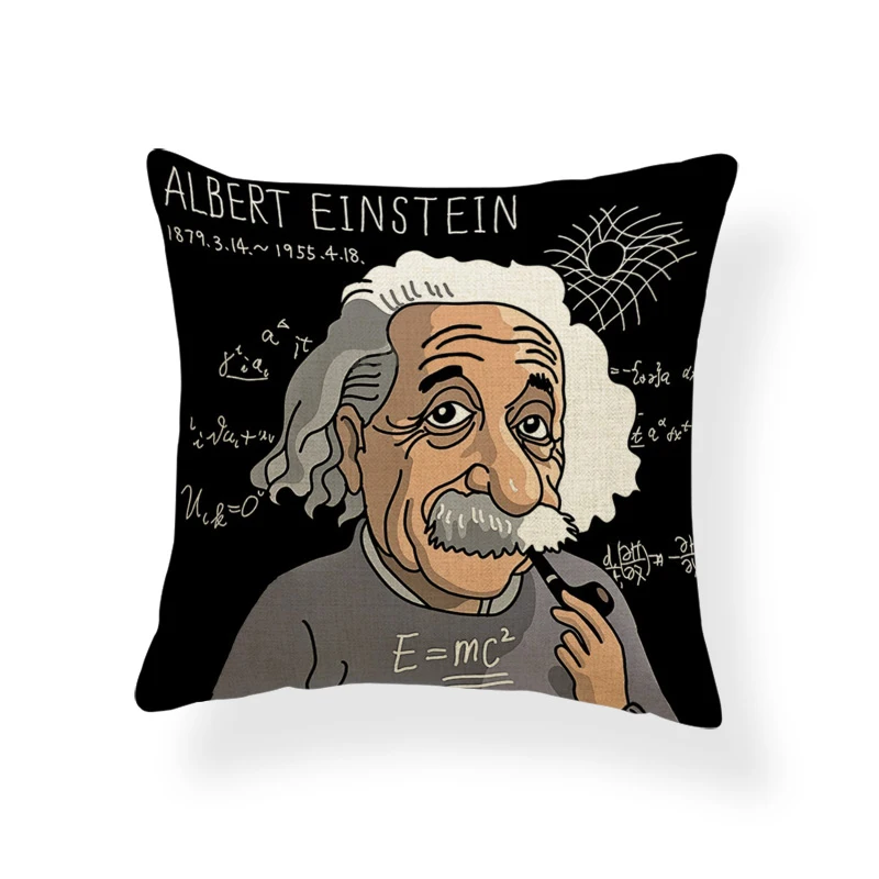 Подушка для художников Vincent Van Gogh John Sebastian Bach Andyson Einstein декоративная подушка для дивана покрытие полиэфирное белье Подушка для отдыха