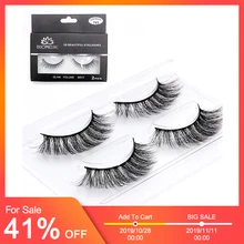 3D Mink Eyelash Extension Cilios 2Pairs False Eyelashes Set Mink Eye Lash Extension Fake Lashes Kit