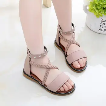 

Girl'S Sandals Summer 2020 New Style Fashion Princess Shoes Korean-style Big Boy Soft-Sole Sandals Children Gladiator Sandals
