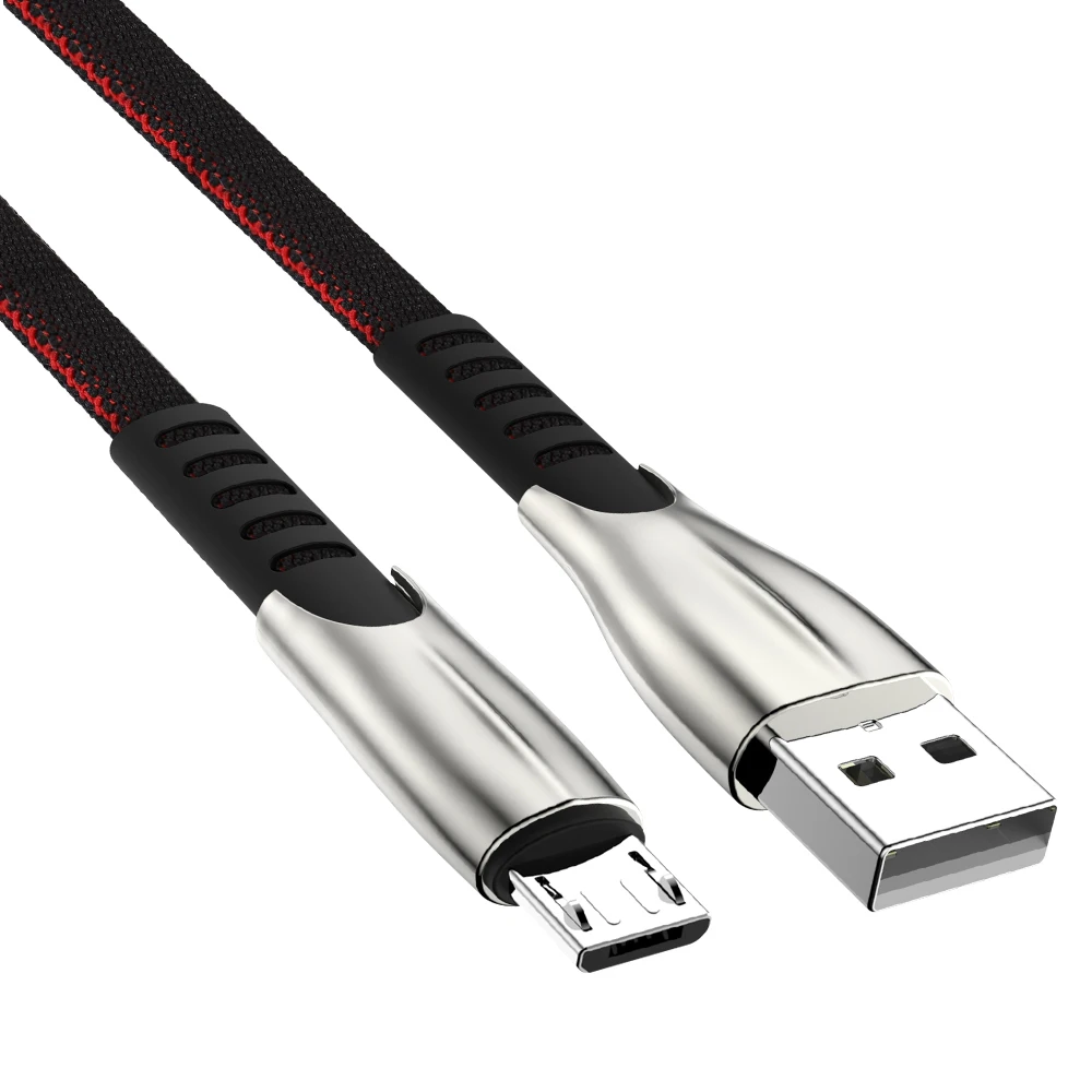Micro USB зарядный кабель для передачи данных 3A Быстрая зарядка для samsung huawei Xiaomi Redmi Note 4 4X Andriod Microusb шнур для сотового телефона длинный провод - Цвет: Черный
