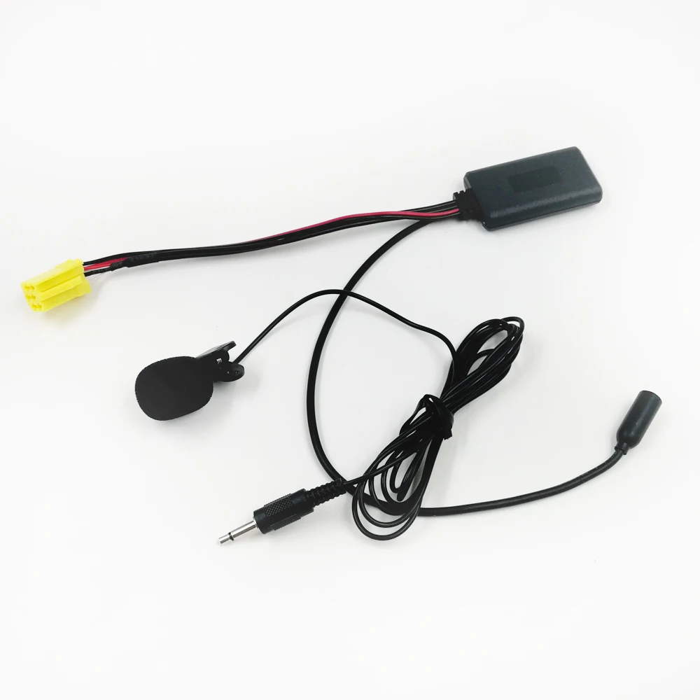 Biurlink 150CM 자동차 라디오 블루투스 5.0 Aux 케이블 마이크 핸즈프리 마이크 어댑터 ISO 6Pin Fiat Ducato 2011 라디오 장치