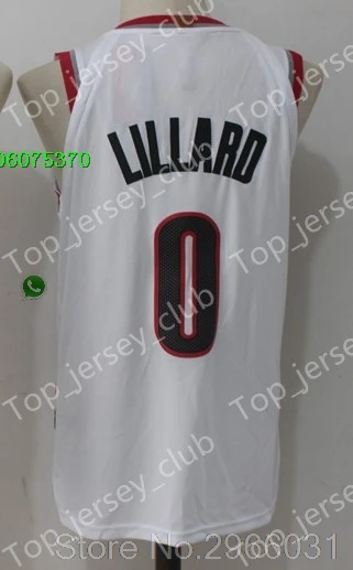 A+++ качественные мужские взрослые#0 Damian Lillard 3 c. J. McCollum Джерси портландцемент