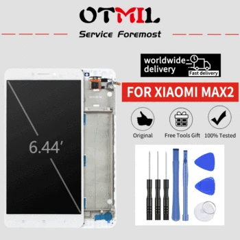 

OTMIL Original 6.44"For XIAOMI Mi Max 2 LCD Touch Screen with Frame Digitizer For XIAOMI Mi Max2 LCD Display Replacement Parts