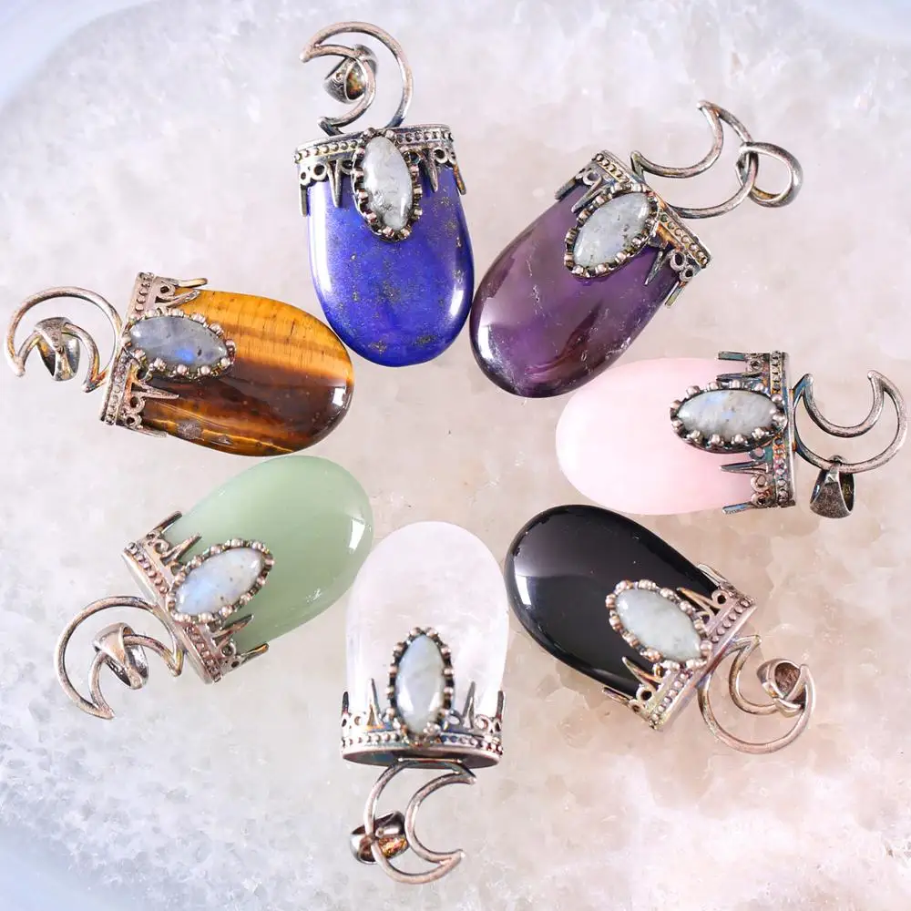 Очарование Цепочки и ожерелья с подвесками натуральный драгоценный камень