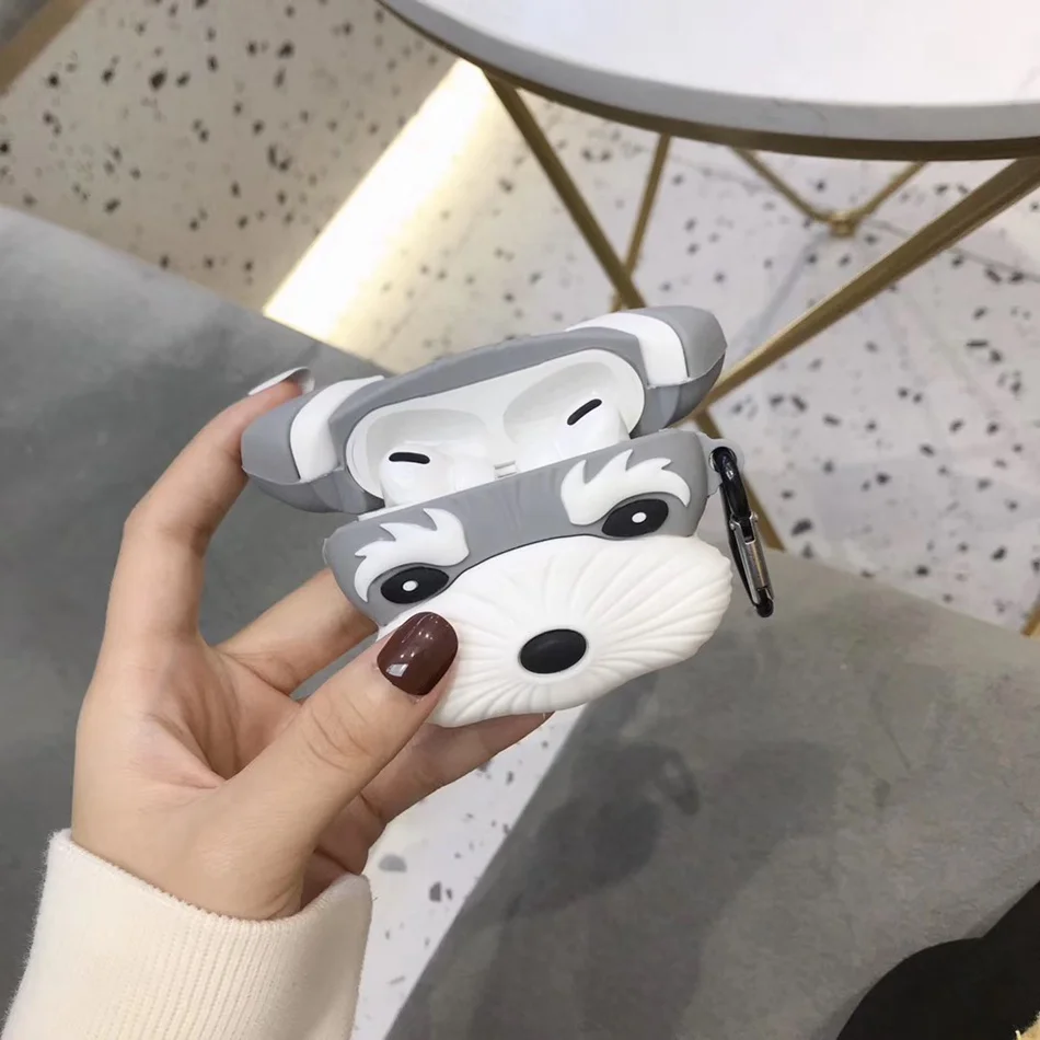 655L 3D чехол для наушников для Airpods Pro чехол силиконовый чехол для наушников с рисунком кота медведя кролика поросенка/Earpods чехол для Apple Air pods Pro 3 Чехол - Цвет: 655L