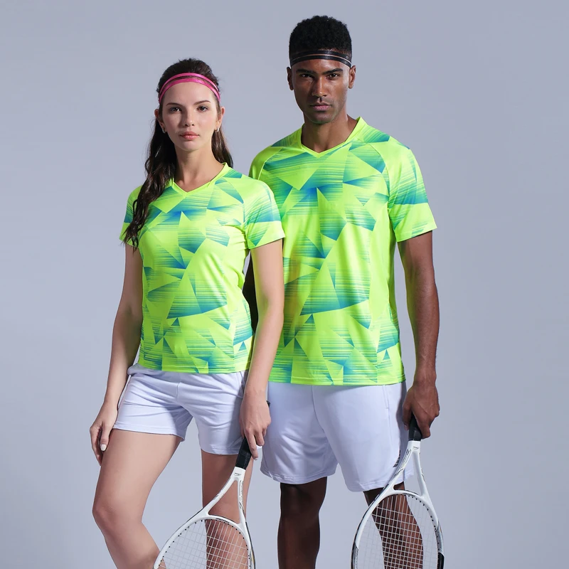 New Badminton sets Men Women   sport shirt Tennis clothes   tennis sets   Quick dry sports training badminton clothes 1036