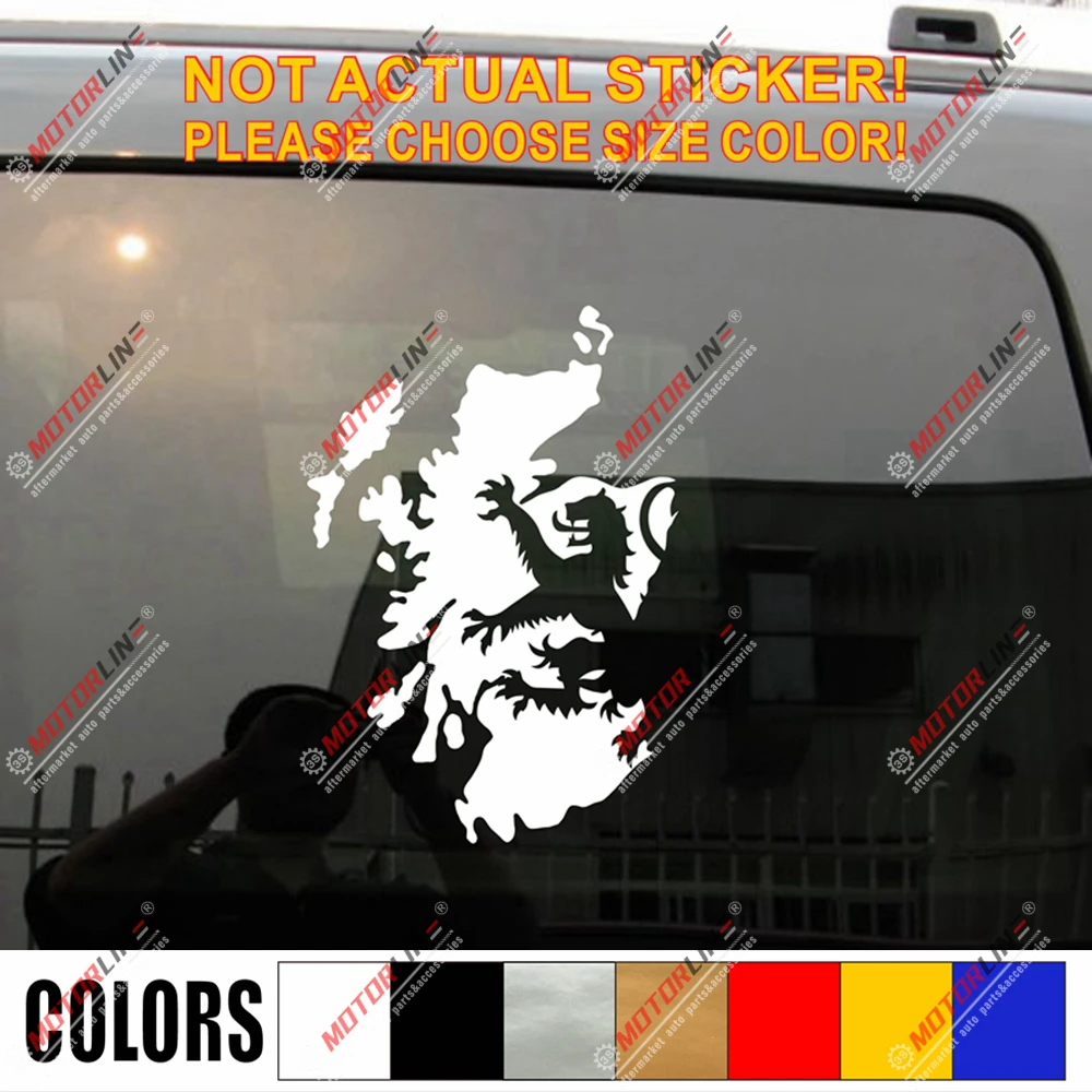 Скотланд карта льва вопли Наклейка шотландский автомобиль винил выбрать размер