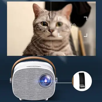 

Portable LED Mini Projector 1080P Video Beamer Home Theater HiFi Speaker Player