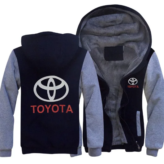 Толстовки для мужчин и женщин, Повседневная Толстовка для Toyota, утолщенное теплое пальто, мужская верхняя одежда, куртка размера плюс 5XXXL