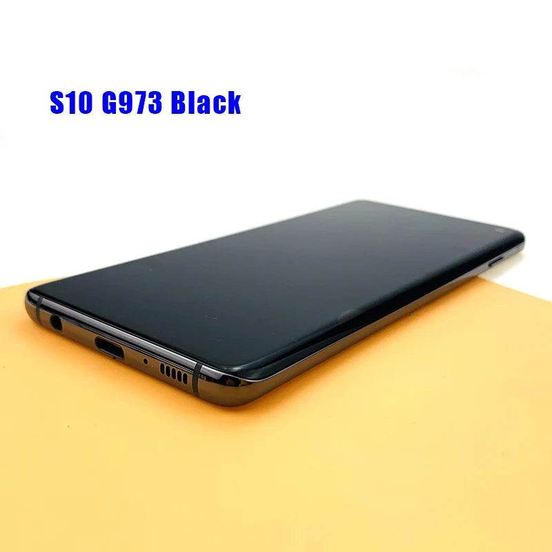 Протестированный AMOLED экран для samsung Galaxy S10 lcd G9730 дисплей сенсорный экран дигитайзер в сборе для samsung S10 lcd