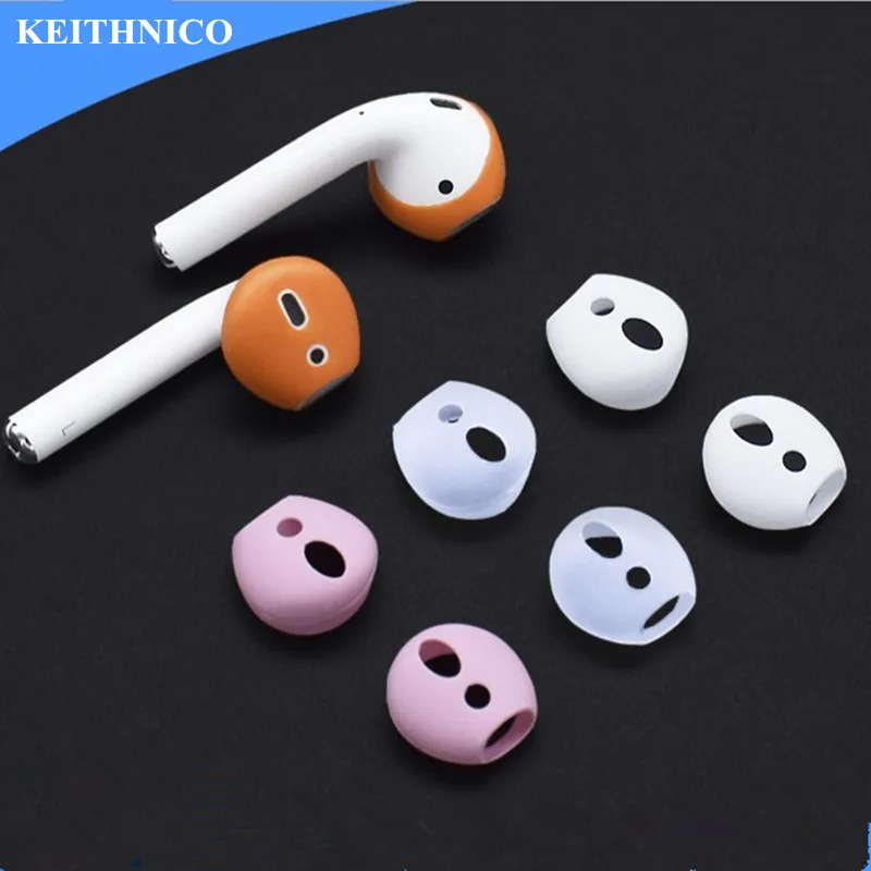 Сменные насадки для наушников AirPods 4 пары Силиконовые Мягкие Наушники с