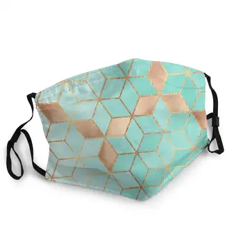 

Soft Gradient Aquamarine Non-Disposable Face Mask Pattern Anti Haze Dust Mask Protection Mask Respirator Mouth Muffle