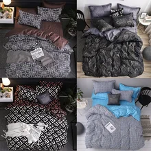 Juego de cama Vintage clásico conjunto nórdico y de fundas de almohadas 3 uds juegos de cama familiar para dormitorio hogar textil