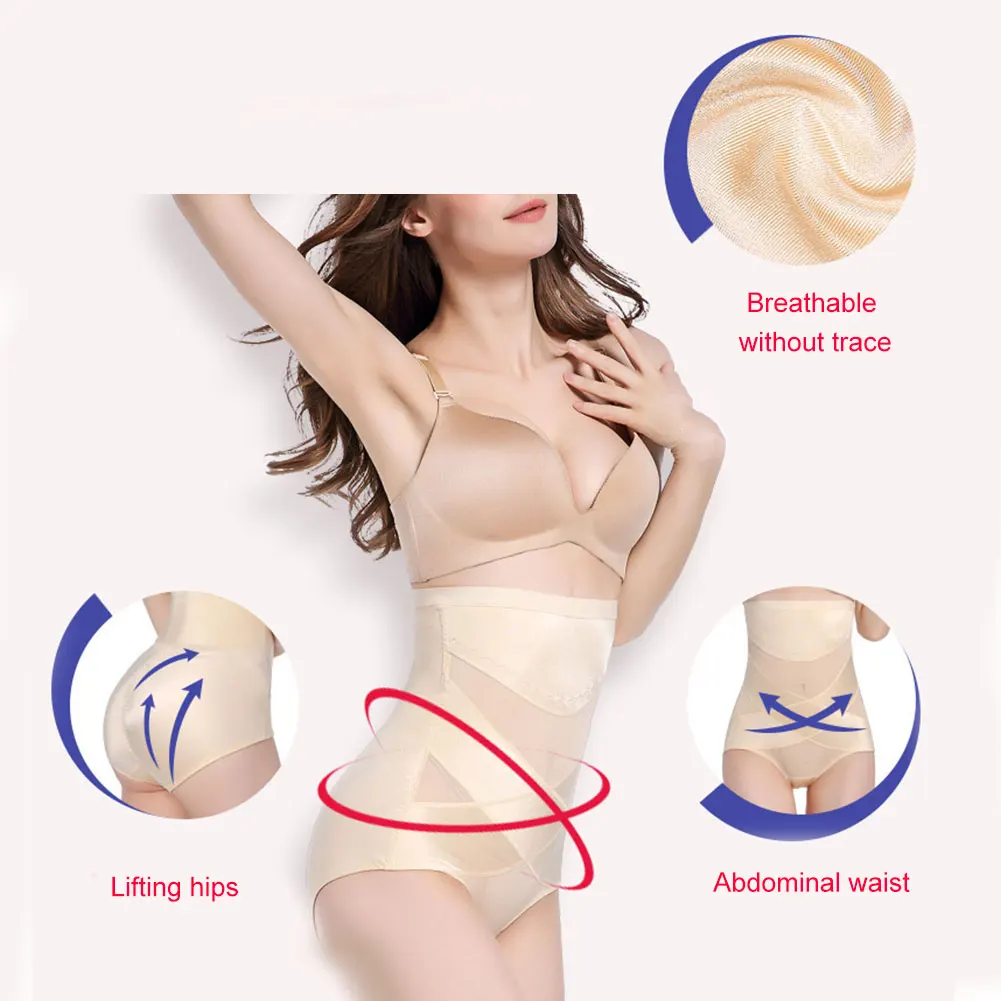 Women Butt Lifter Shapewear Panties High Waist Trainer Double Tummy Control Body Shaper JS25