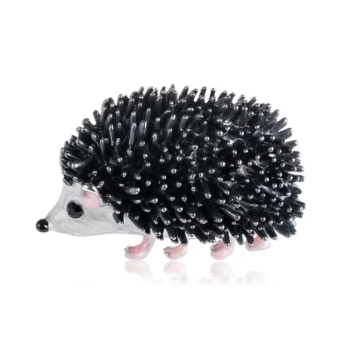 

814 Personality Cartoon Hedgehog Brooch Brincos Sweater Pin Badge Pet Memorial Jewelry Scarf buckle Bijoux Christmas gift X1153