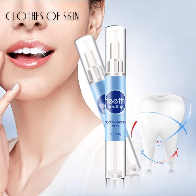 

Teeth Whitening Pen serum Daily Use Tartar Stain Removal Gel White Teeth Oral Hygiene Cleaning Smile Teeth Care CLOTHES OF SKIN