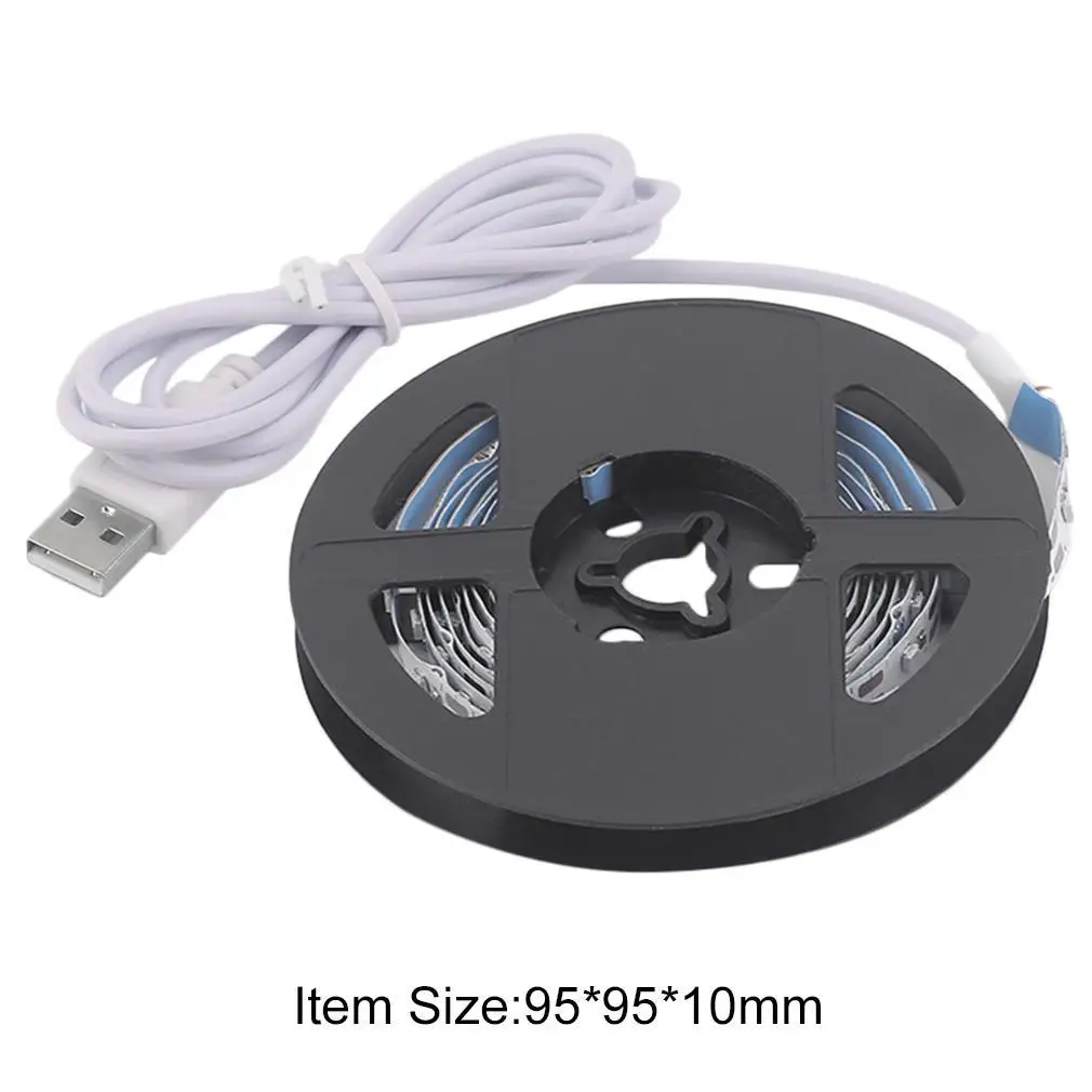 USB Светодиодная лента SMD3528 50 см/1 м/2 м/не Водонепроницаемая Праздничная подсветка ТВ фон
