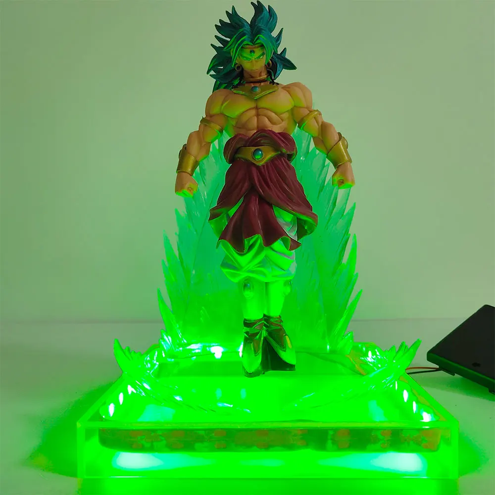 Dragon Ball Broly Lampara BWFC7 Broli Anime Figure LED DIY Night Light #83 Action PVC DBZ Decoration Home Luminous Lighting Base