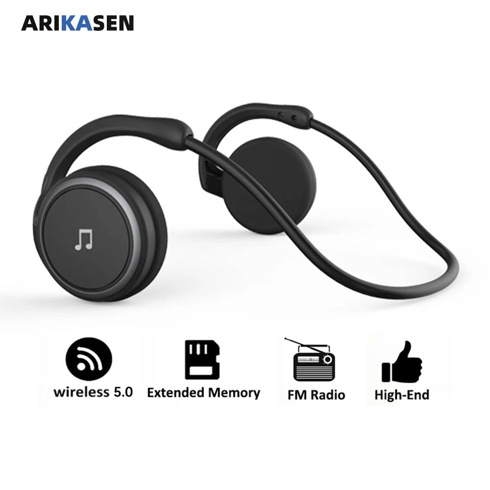 Sport Kopfhörer Mit Integriertem Mp3 Player Spanne Halskette Szene bluetooth kopfhörer radio hören Bergmann