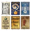 Keep Calm And Drink Tea Vintage Pattern Decorative Metal Sign Tin Board Home Wall Paste Hanging Metal Sign plaque for Coffee Sho ► Photo 2/6