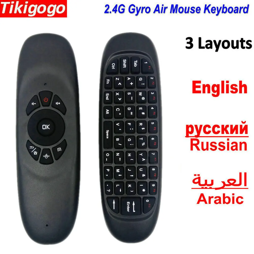 Tikigogo C120 2 4G гироскоп воздушная мышь мини беспроводная клавиатура Русский