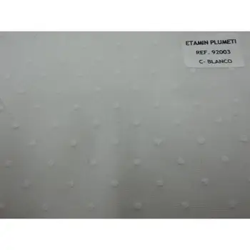 

Curtain Etamin Ref. WHITE PLUMETI footage 3,00 mts x width 2,80 m