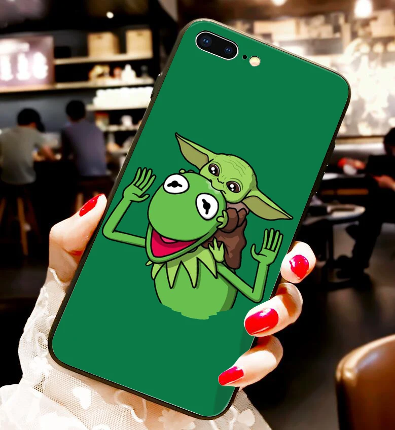 Милый ребенок йода мем Мягкий силиконовый чехол для телефона для iphone 6/6S 7/8, 7 Plus, X, XS, XR, XSMax 11 Pro
