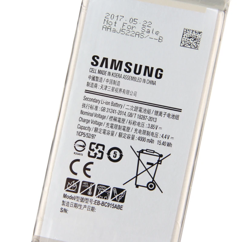 samsung высококачественный EB-BC915ABE аккумулятор для samsung Galaxy c10 C9150 4000mAh