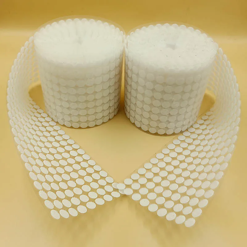 wholesale 500/1000pairs 10/15/20mm Self Adhesive Dots Fastener Tape Strong Glue Magic Sticker Round Velcros Hook Loop Tapes | Дом и сад