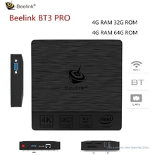 Мини ПК Beelink BT3 Pro WiFi BT 4,0 Intel Atom X5-Z8350 4G 32G 4G 64G для Win Linux usb 3,0 tv Box
