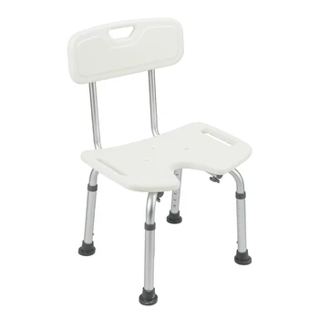 

Shower & Bath Chair with Back,Hygienic Shower Seat, Seat Height Adjustable