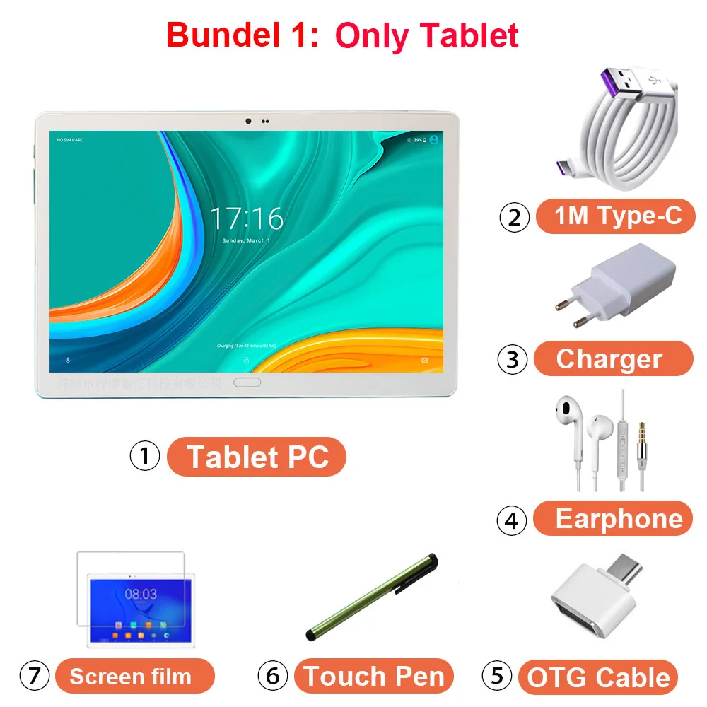 2 IN 1 Tablet With Keyboard Graphic Tablet With GPS Navigation 10.5 Inch Android 4G Tablet Type c 10 Cores 13MP MT6797 Deca Core 